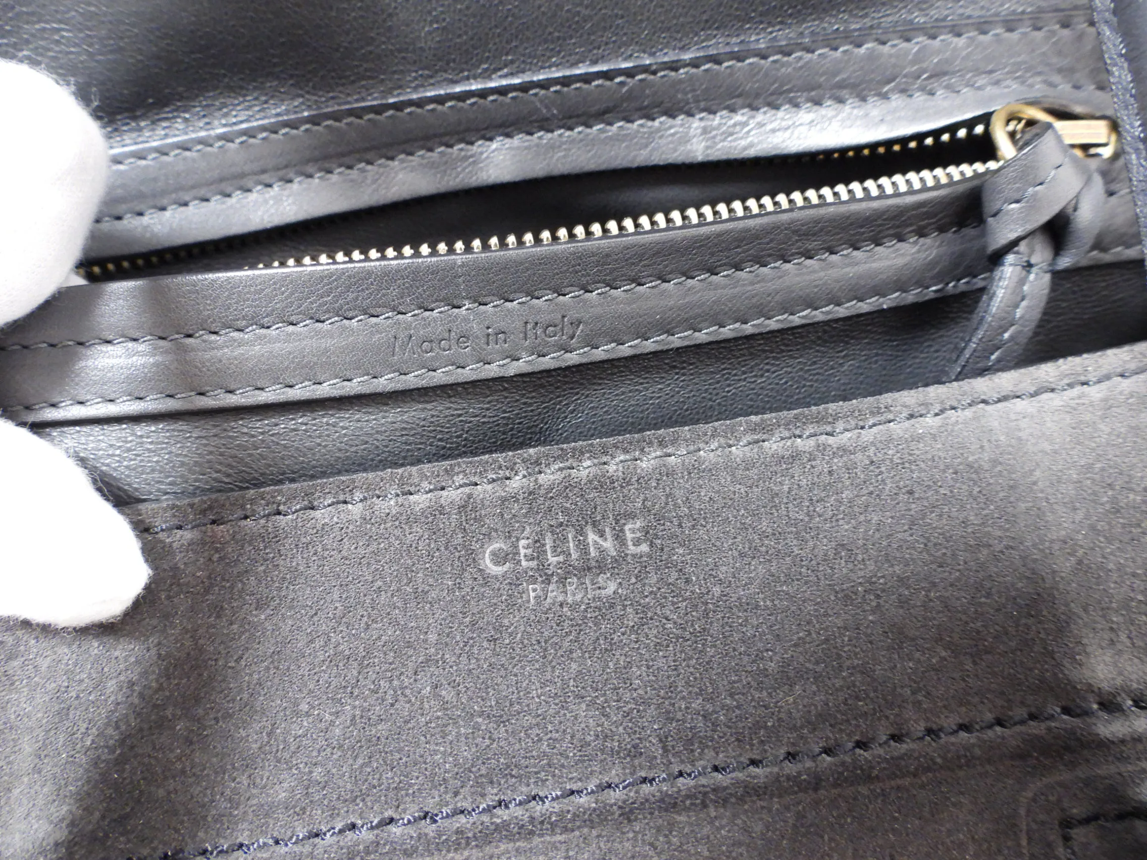 Celine Charcoal Grey Phantom Luggage Tote Bag