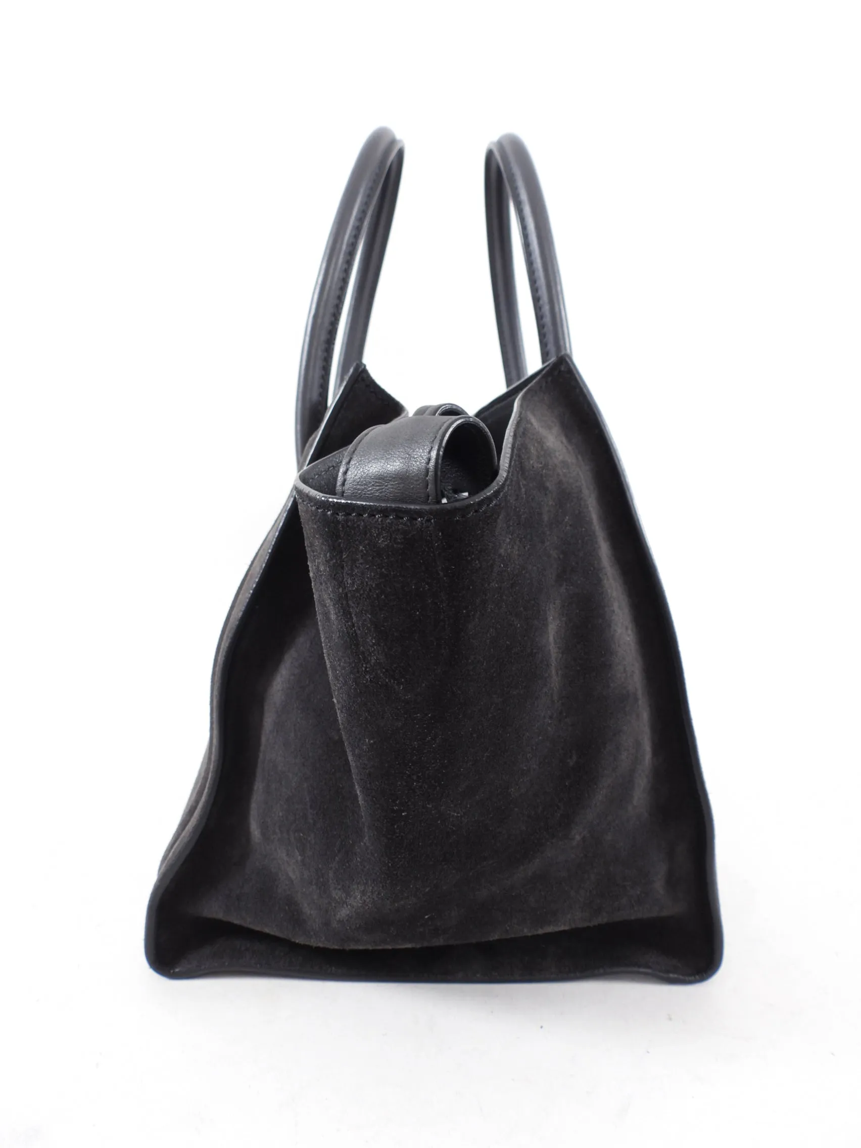 Celine Charcoal Grey Phantom Luggage Tote Bag
