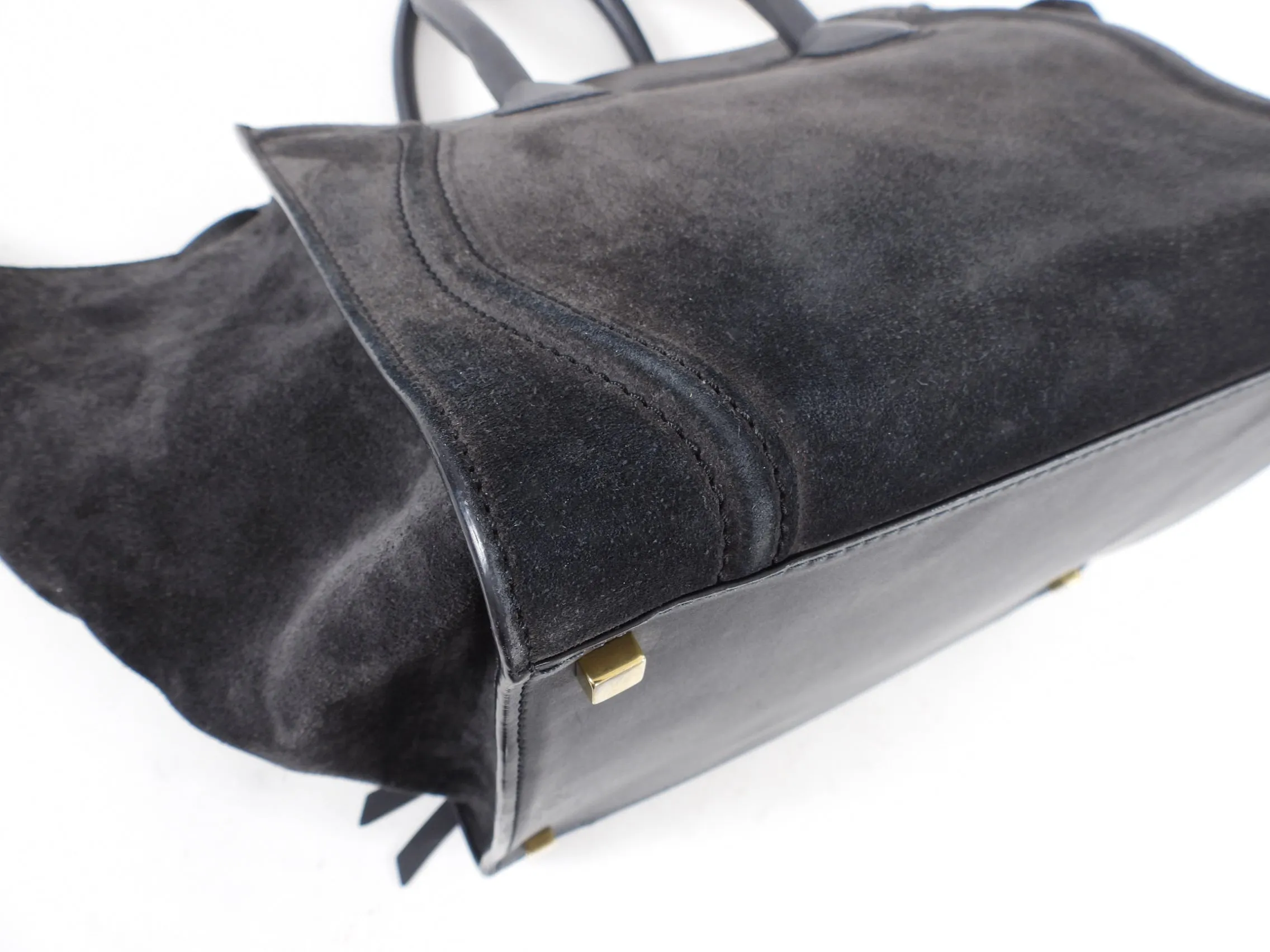 Celine Charcoal Grey Phantom Luggage Tote Bag