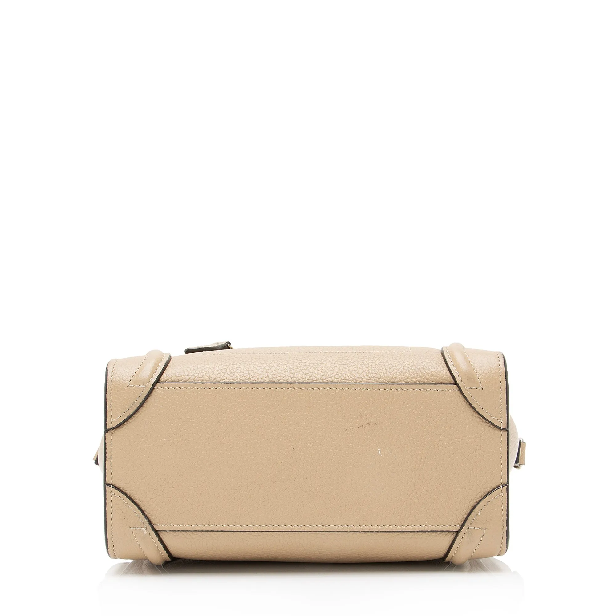 Celine Drummed Calfskin Nano Luggage Tote (SHF-23501)