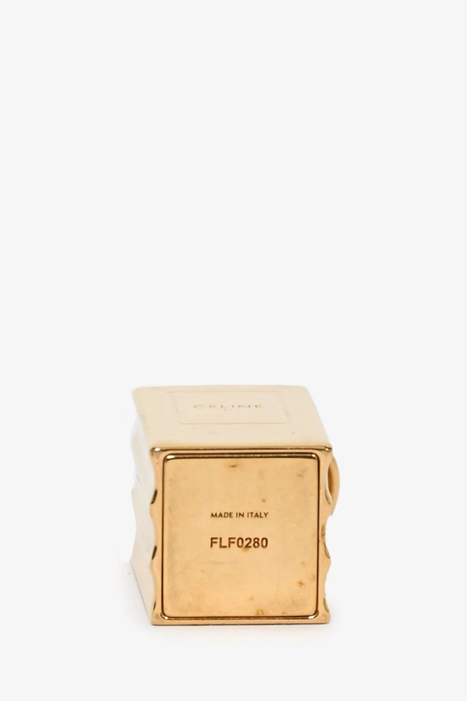 Celine Gold Toned Perfume Bottle Pendant