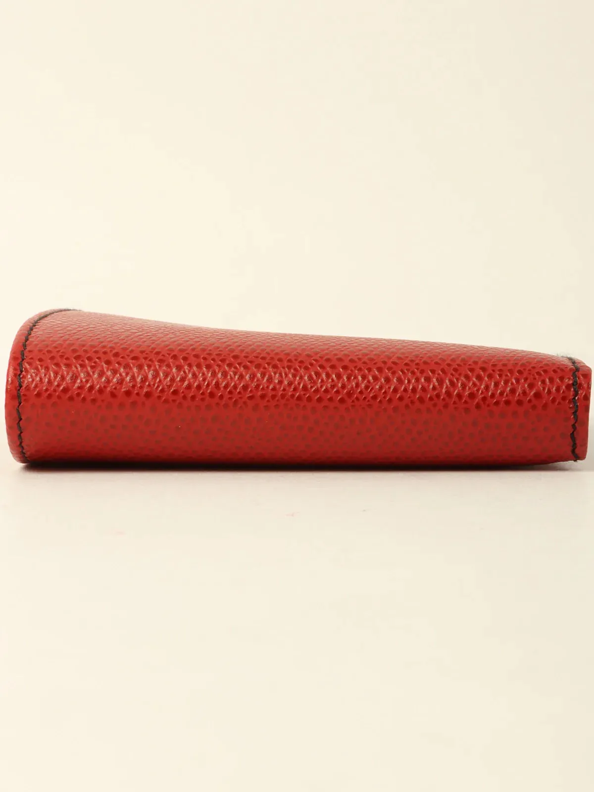 CELINE Logo Embossed Wallet Red
