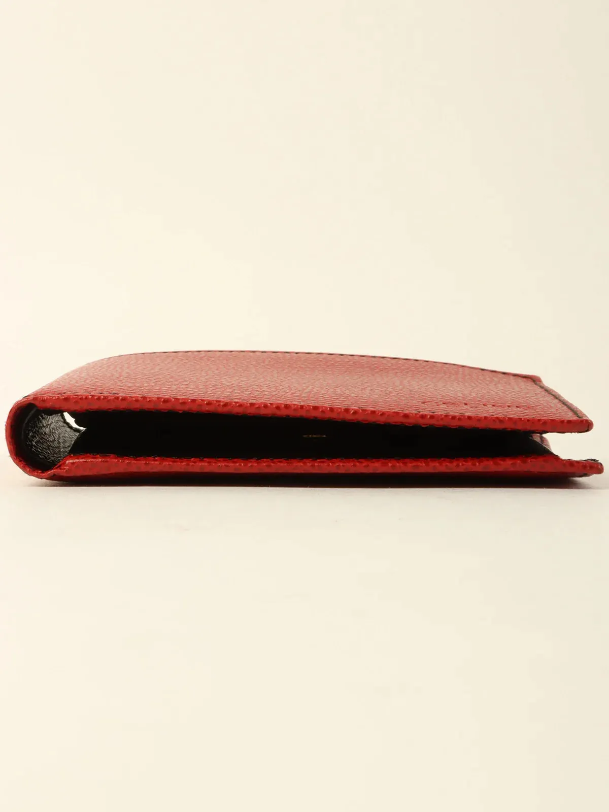 CELINE Logo Embossed Wallet Red