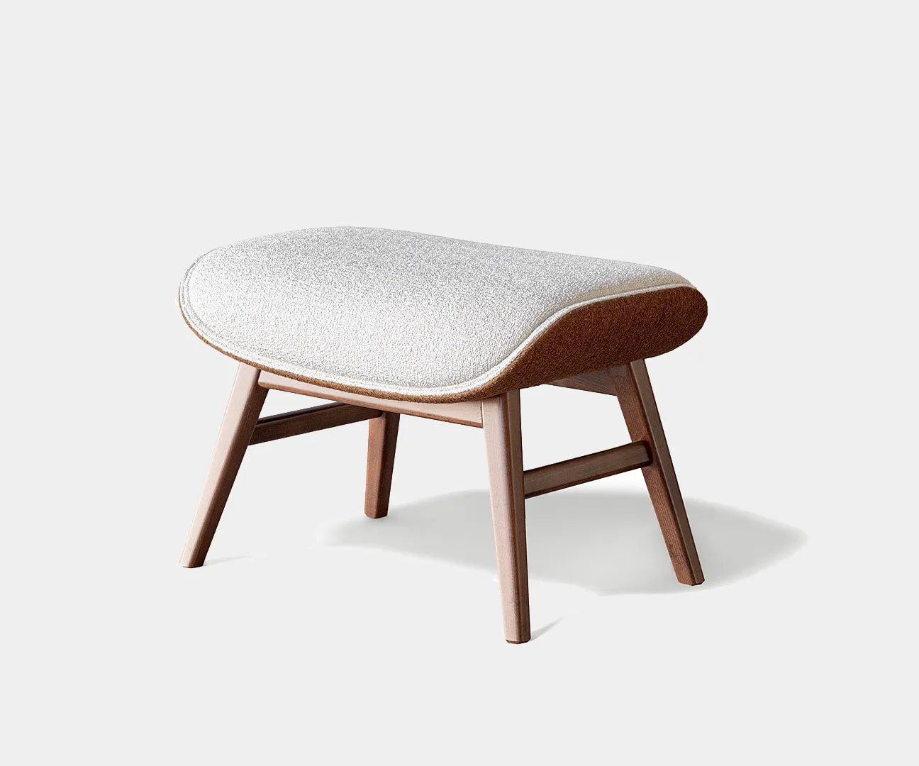 Celine Luxury Designer Armchair and Modern Curved Pouf
