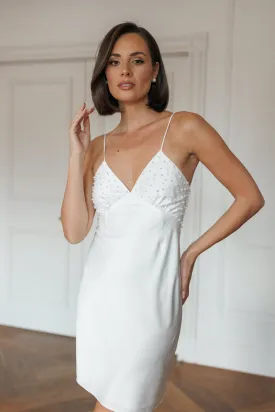 Celine Pearl Beaded Bridal Slip