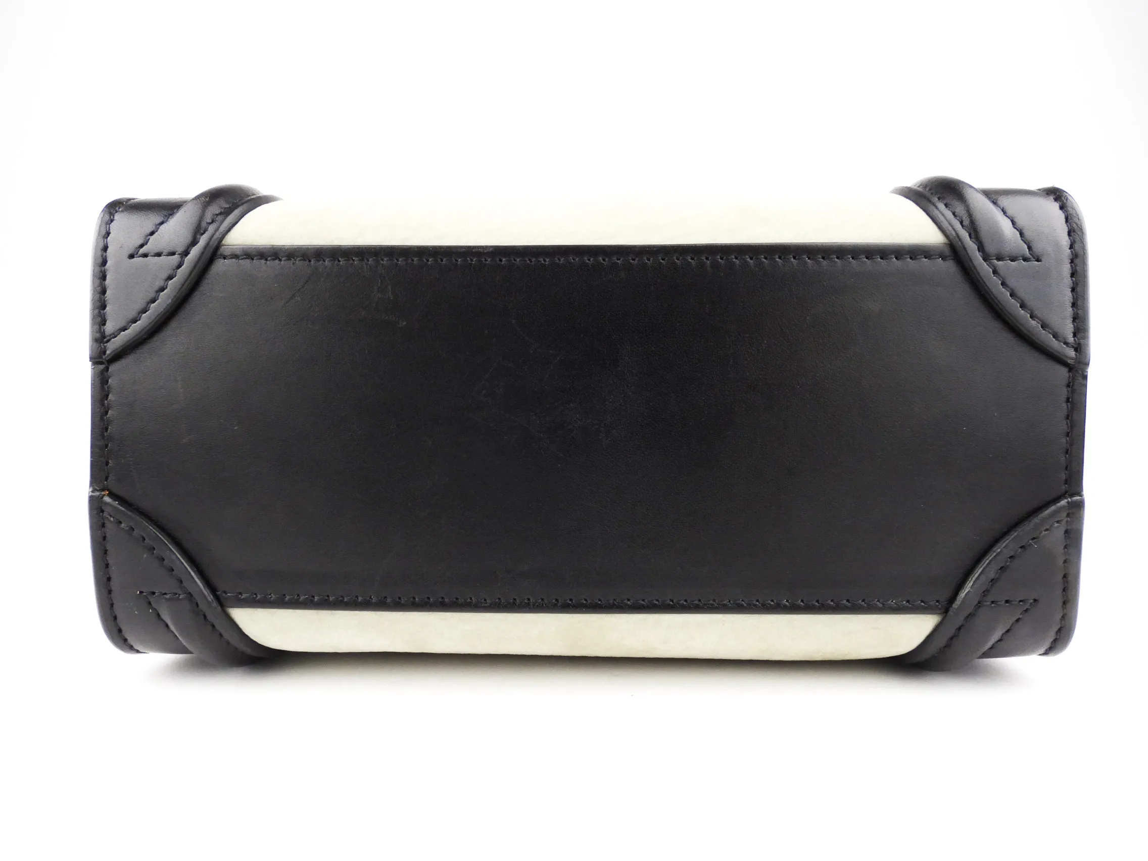 Celine Tri-Color Leather Nano Luggage Two Way Bag