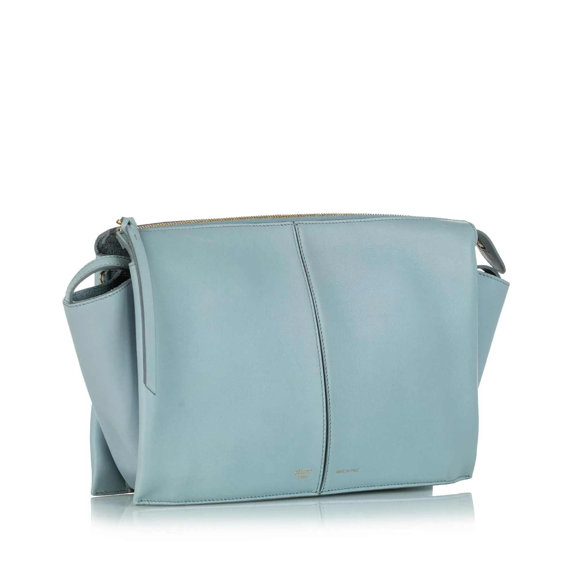 Celine Trifold Leather Crossbody Bag