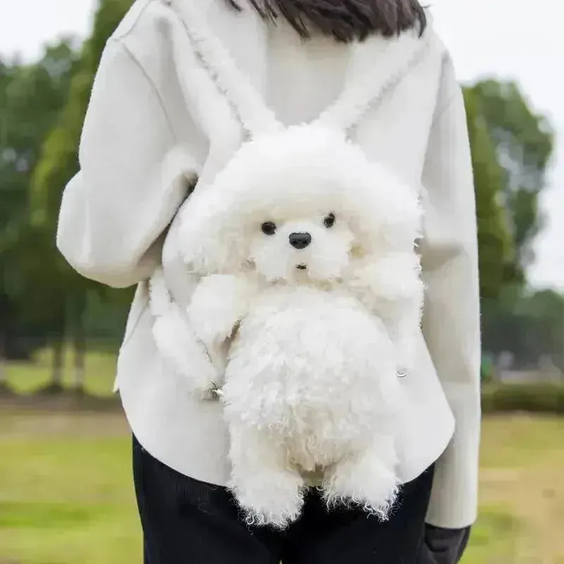Chongker Realistic Poodle Shaped Backpack