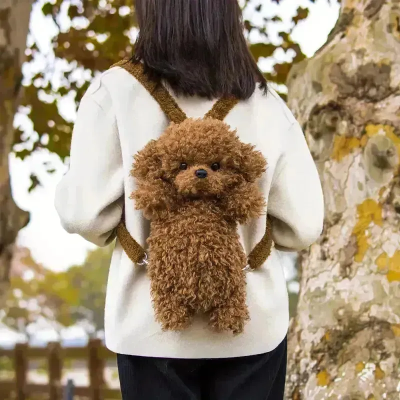 Chongker Realistic Poodle Shaped Backpack