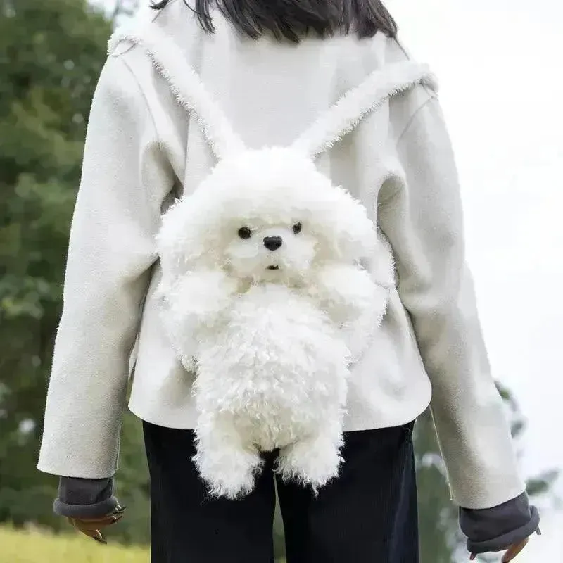 Chongker Realistic Poodle Shaped Backpack