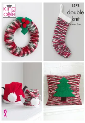 Christmas Accessories Knitted in Glitz DK 5378