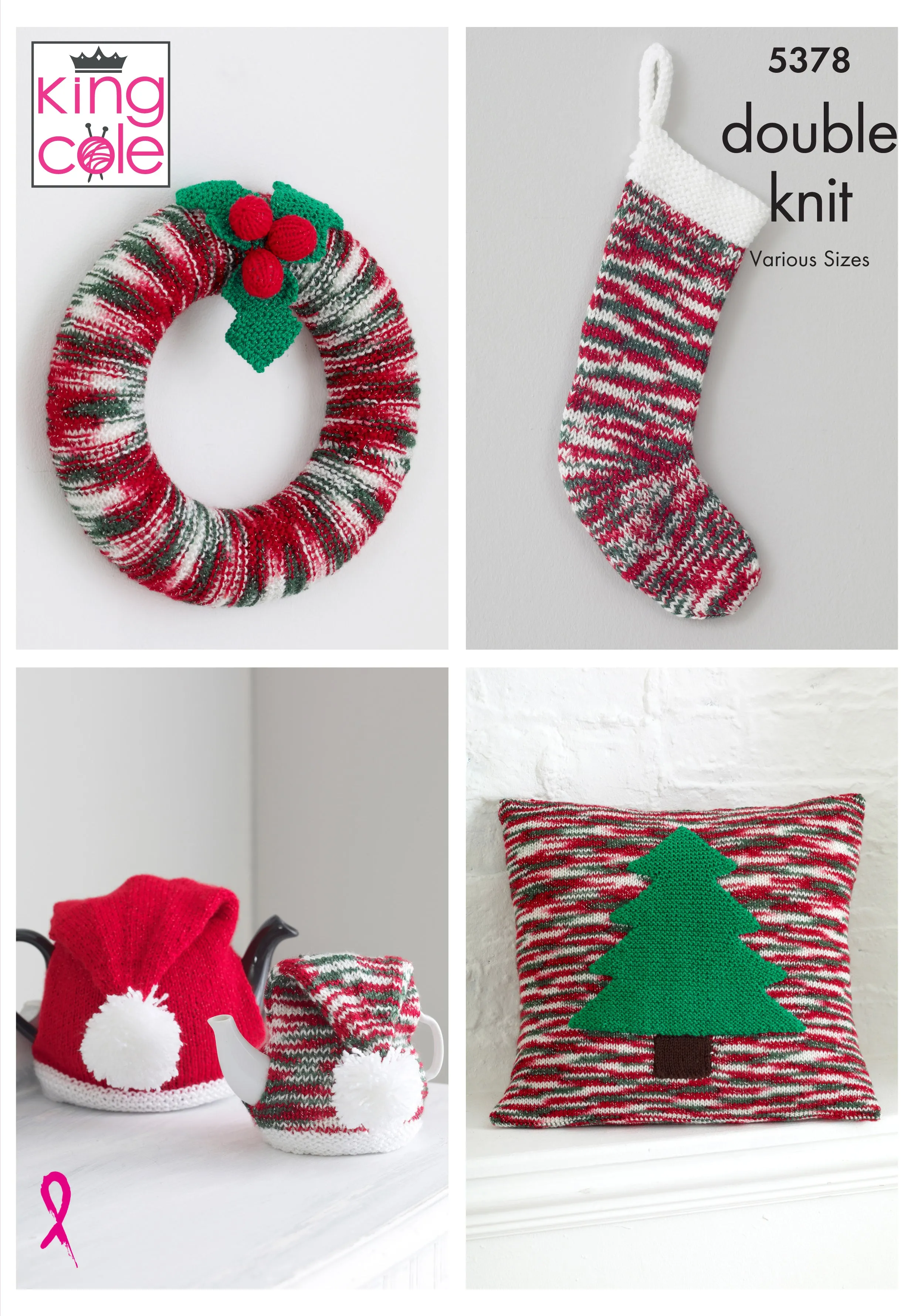 Christmas Accessories Knitted in Glitz DK 5378