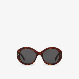 CL000382 CL40240I Celine Round Frame Acetate Sunglasses, Yellow