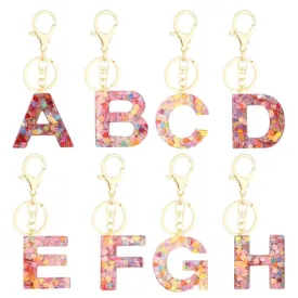 Classic Style Letter Resin Unisex Bag Pendant Keychain