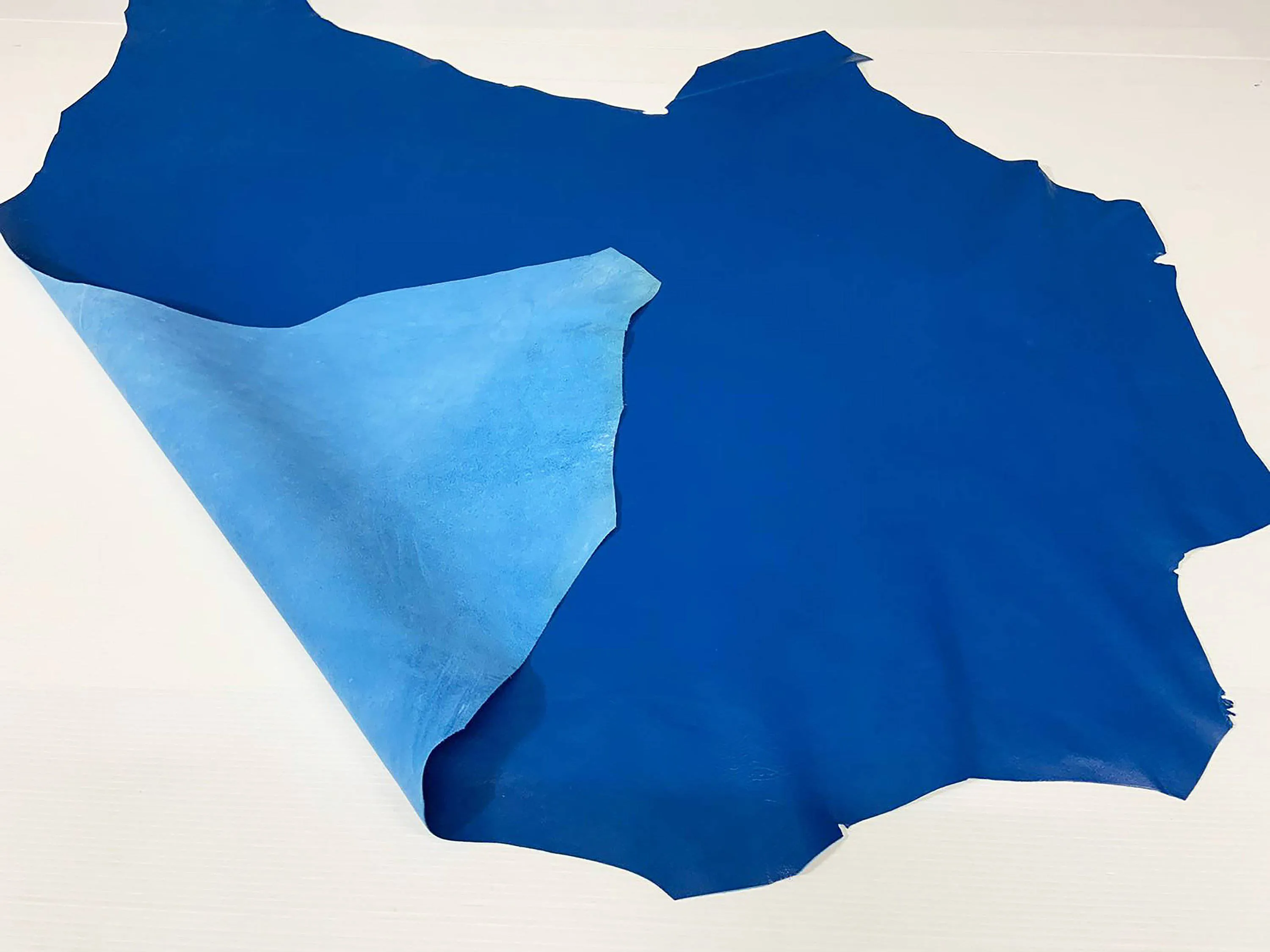 COBALT BLUE smooth Italian genuine Lambskin Lamb Sheep wholesale leather skins material for sewing high quality 0.5mm to 1.2mm