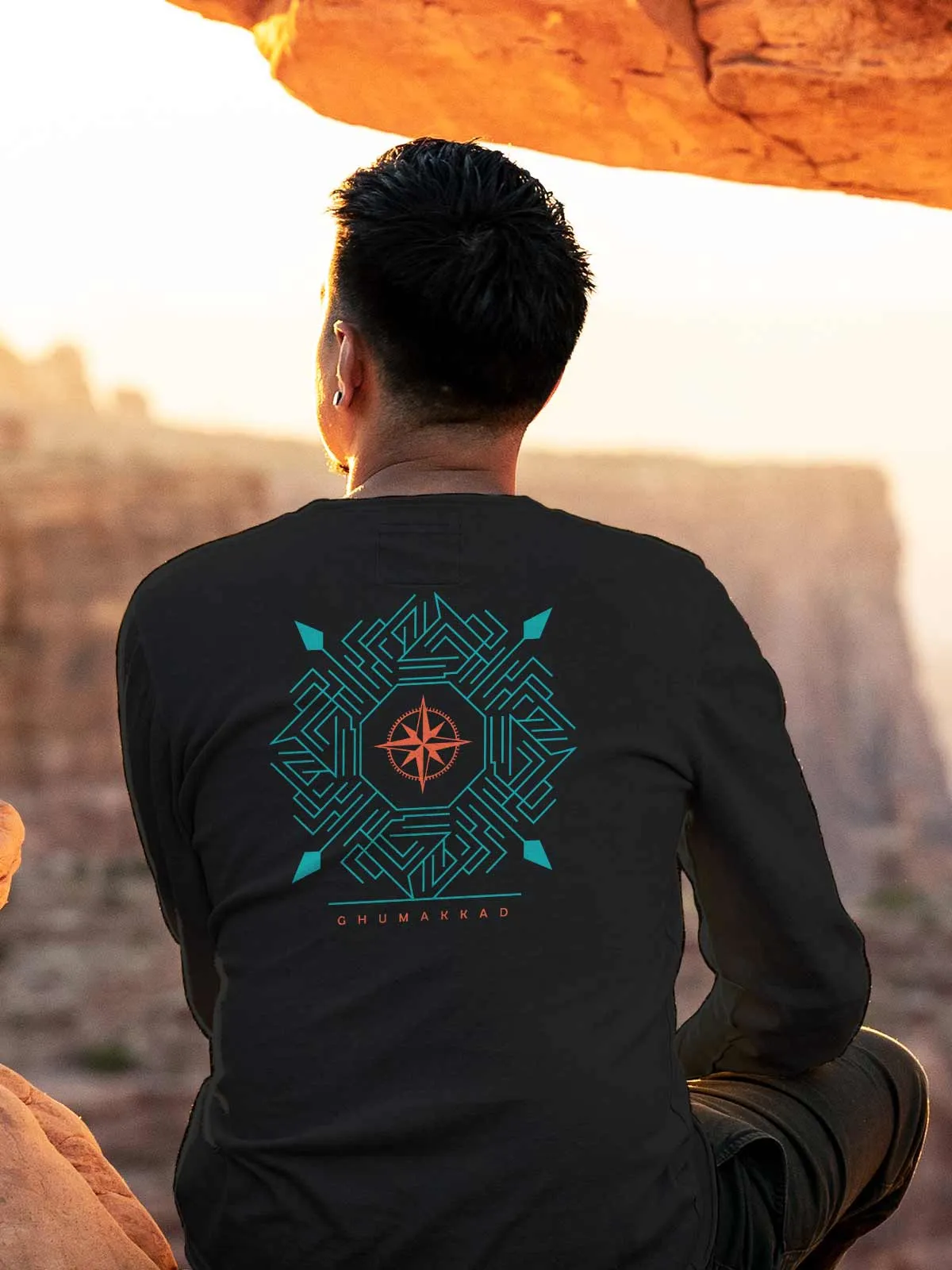 COMPASS | Back Printed Unisex Sweatshirt