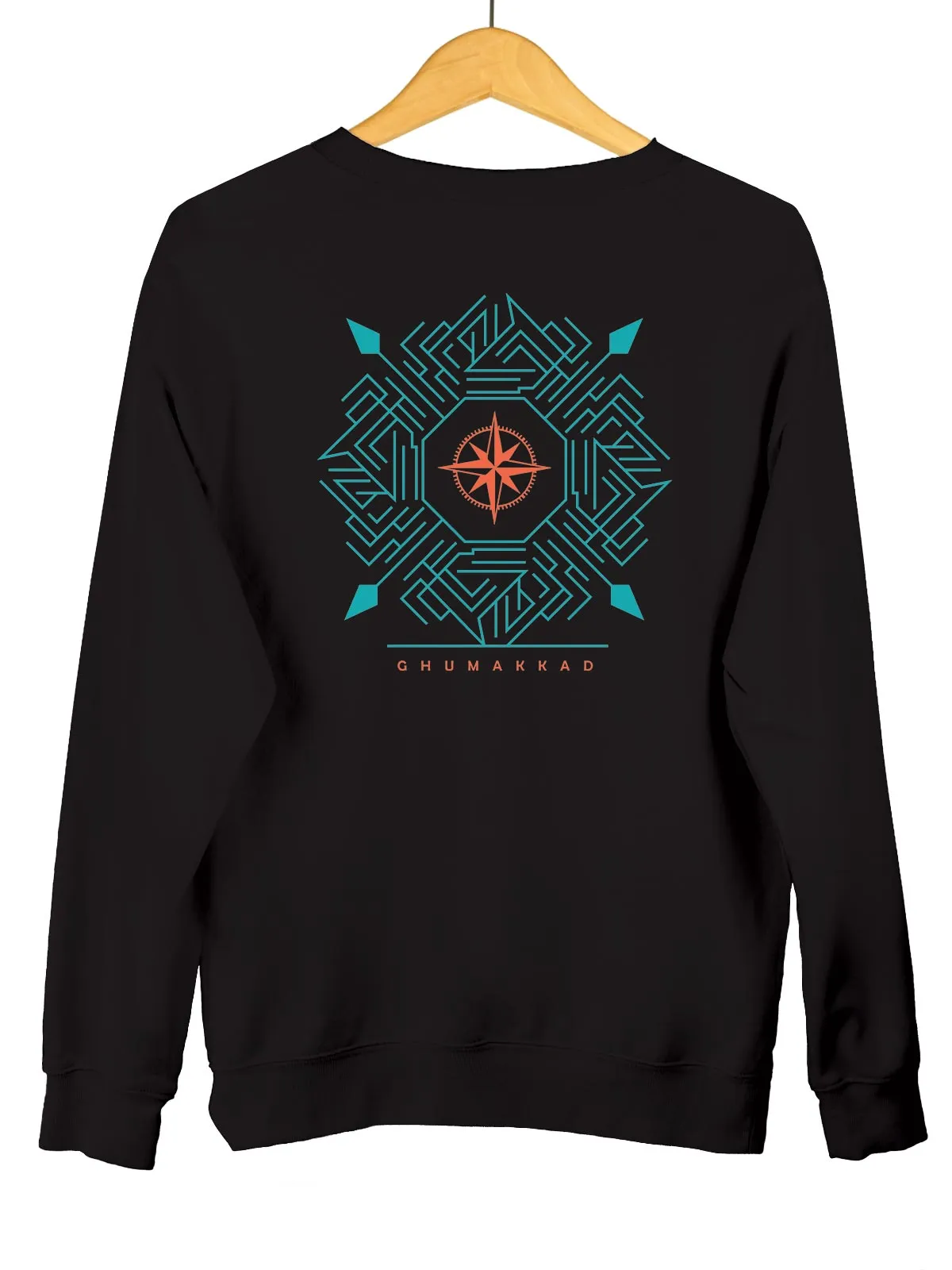 COMPASS | Back Printed Unisex Sweatshirt