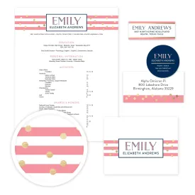 Confetti Stripes Complete Sorority Packet