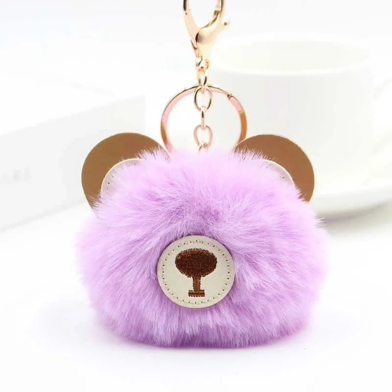 Cute Bear Plush Women's Bag Pendant Keychain