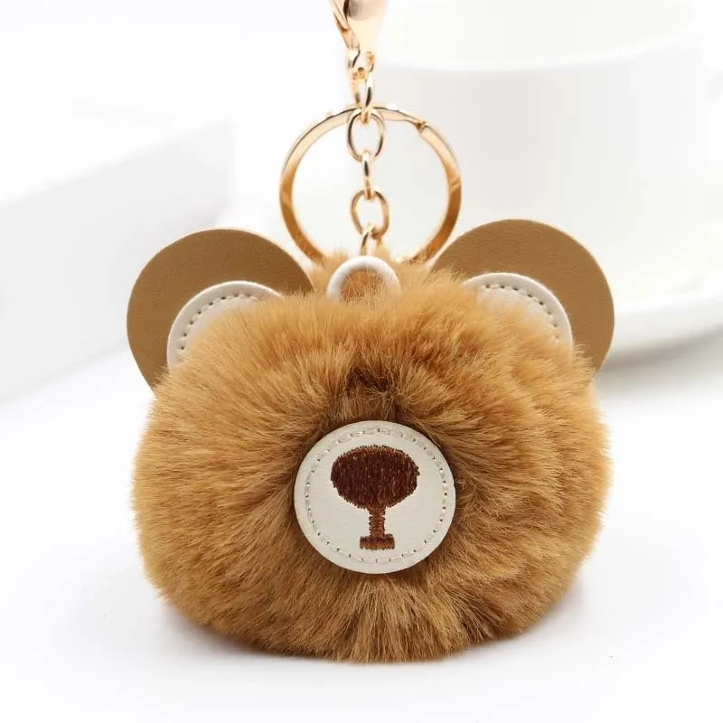 Cute Bear Plush Women's Bag Pendant Keychain