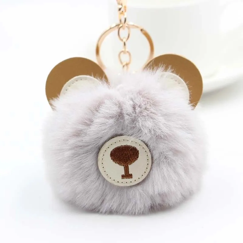 Cute Bear Plush Women's Bag Pendant Keychain