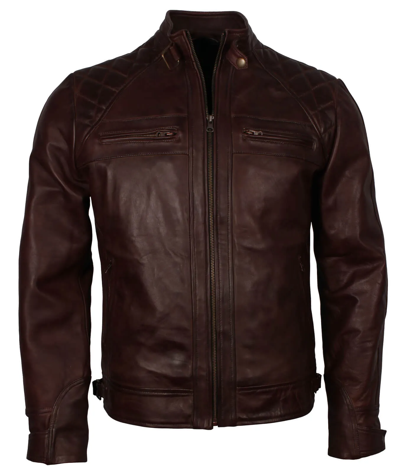 Dark Brown Motorcycle Leather Jacket