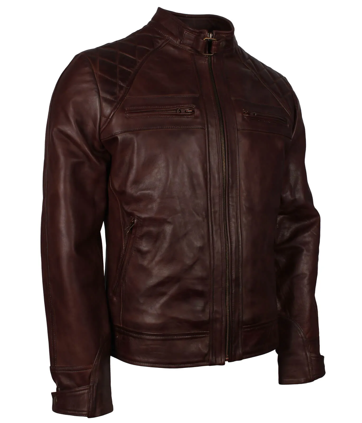 Dark Brown Motorcycle Leather Jacket