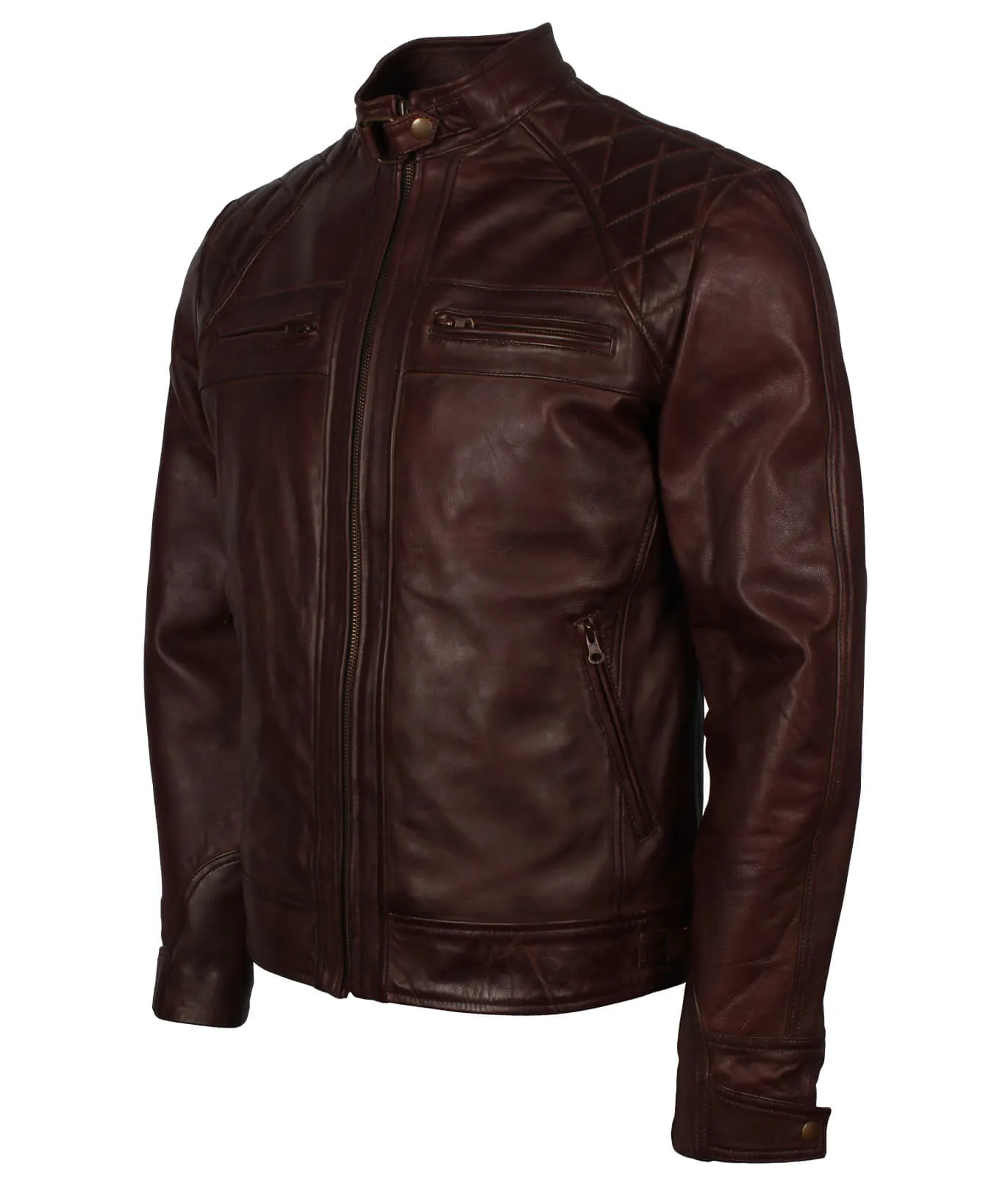 Dark Brown Motorcycle Leather Jacket