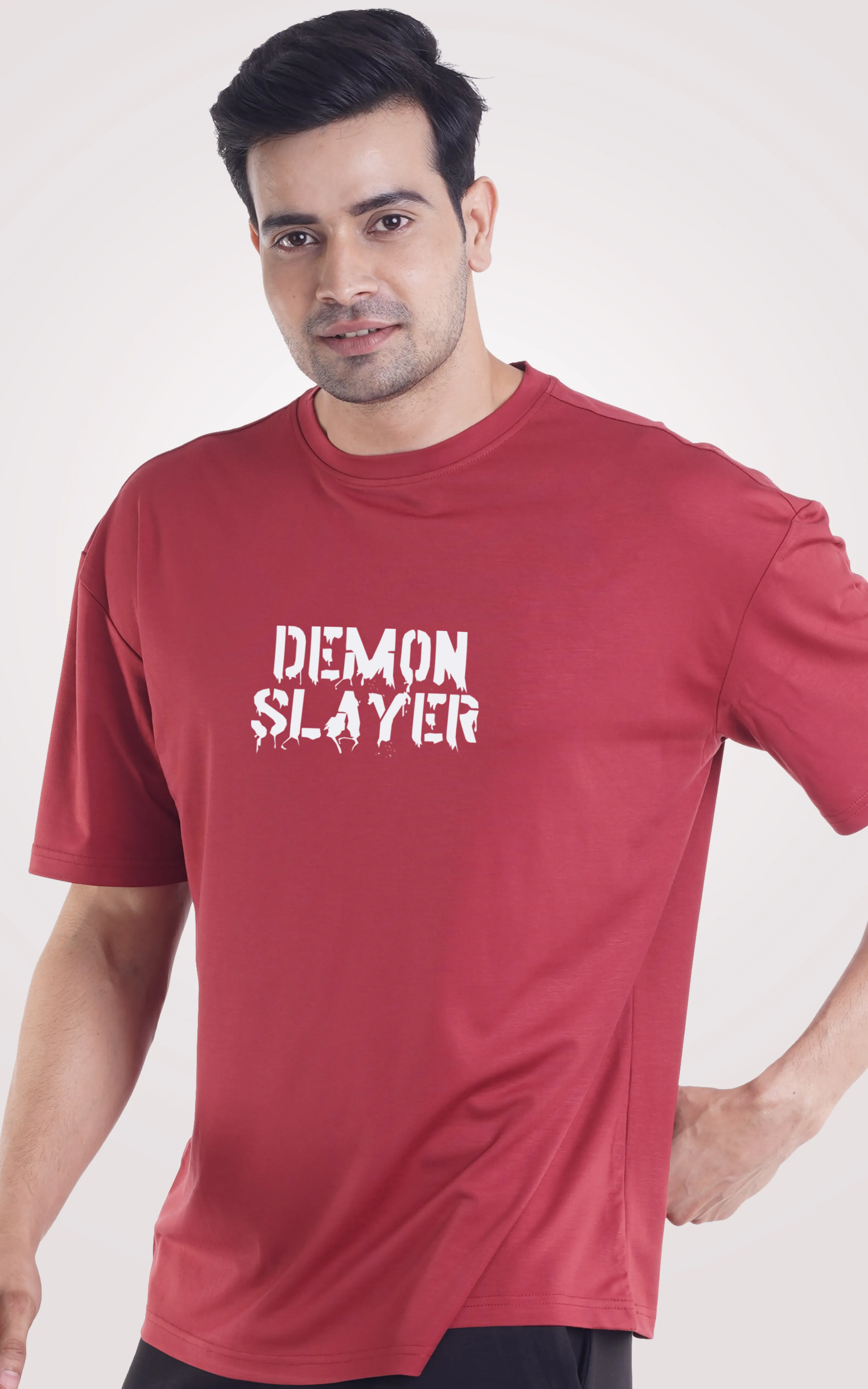 Demon Slayer Oversized Printed T-Shirt