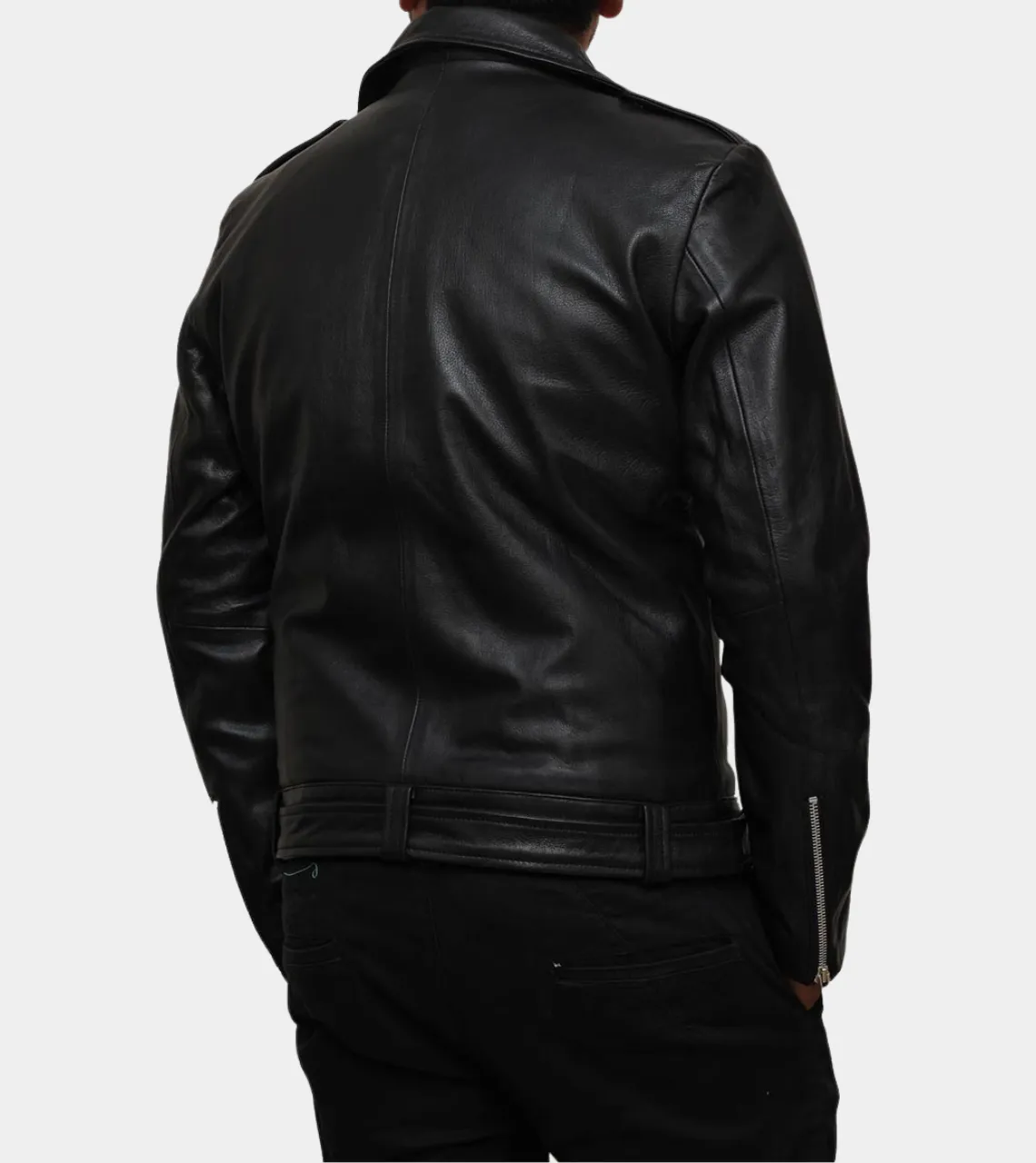 Derrick Men's Biker Leather Jacket