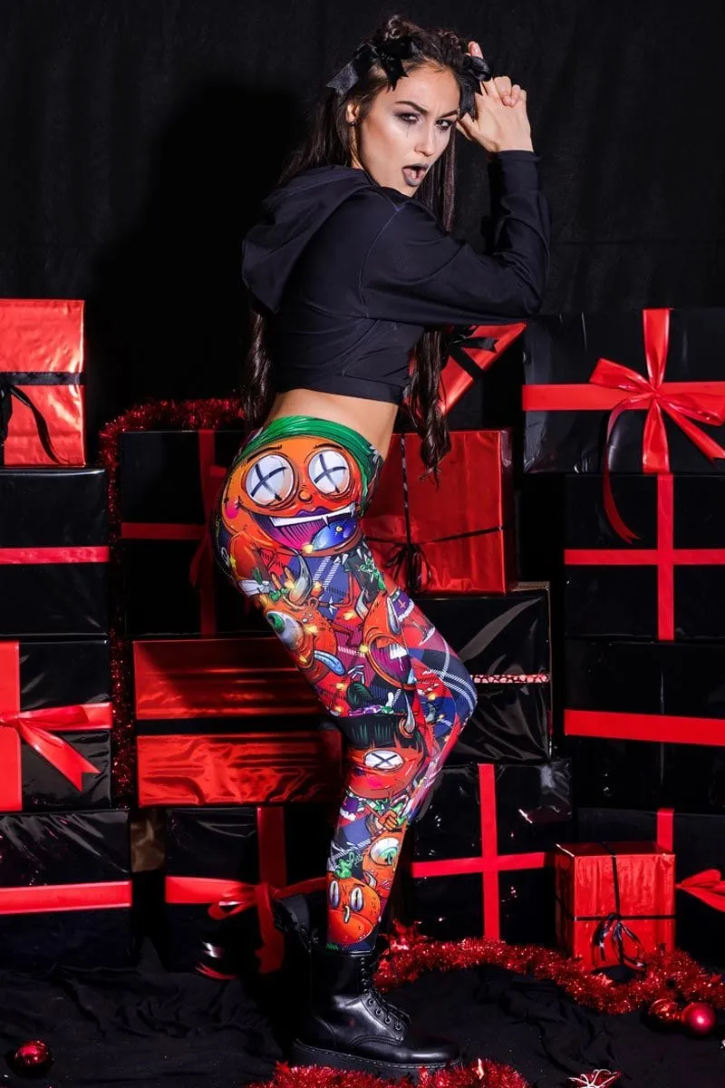 Devil Wears Tartan Leggings