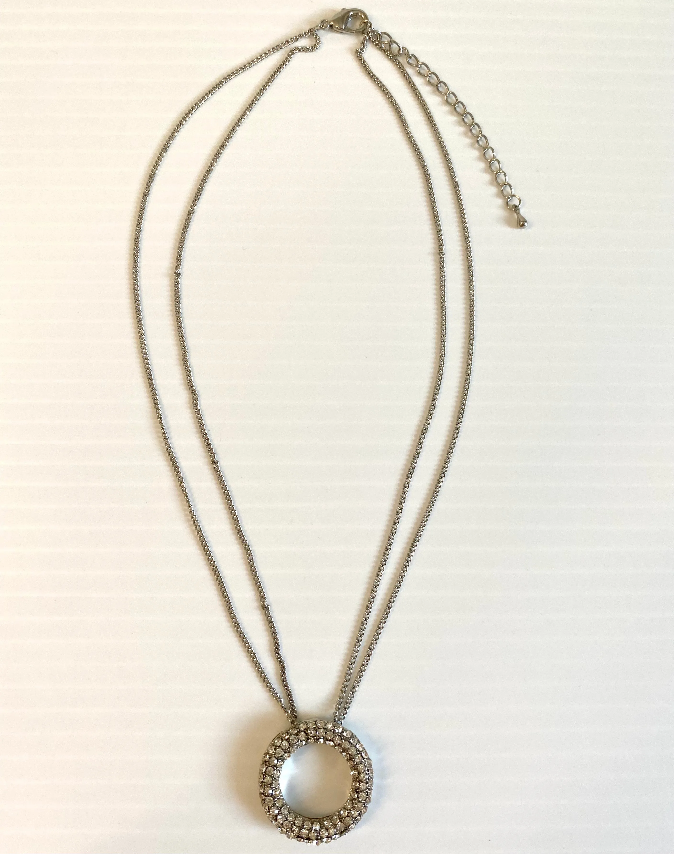 Fashion Accessories - Diamond Circle Necklace