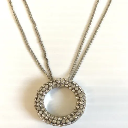 Fashion Accessories - Diamond Circle Necklace