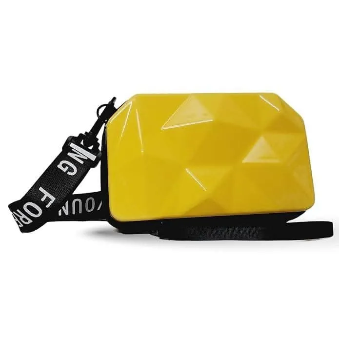 Fashion Street FS 3D Sling Box Bag/Forever Young Sling bag (yellow)