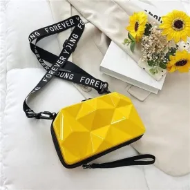 Fashion Street FS 3D Sling Box Bag/Forever Young Sling bag (yellow)