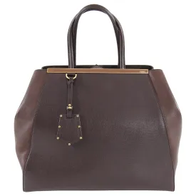 Fendi 2 Jours Large Brown Shopper Tote Bag