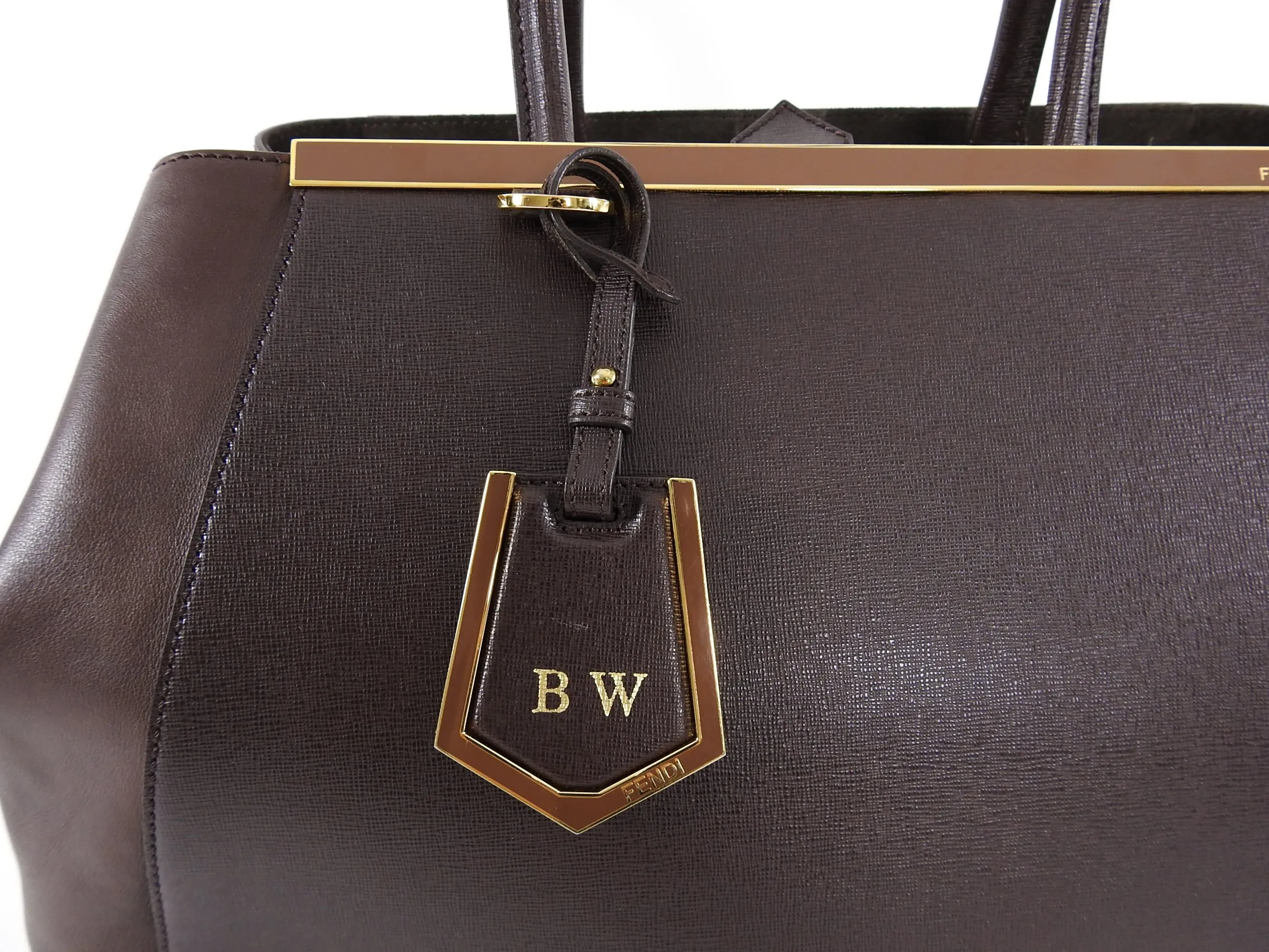 Fendi 2 Jours Large Brown Shopper Tote Bag