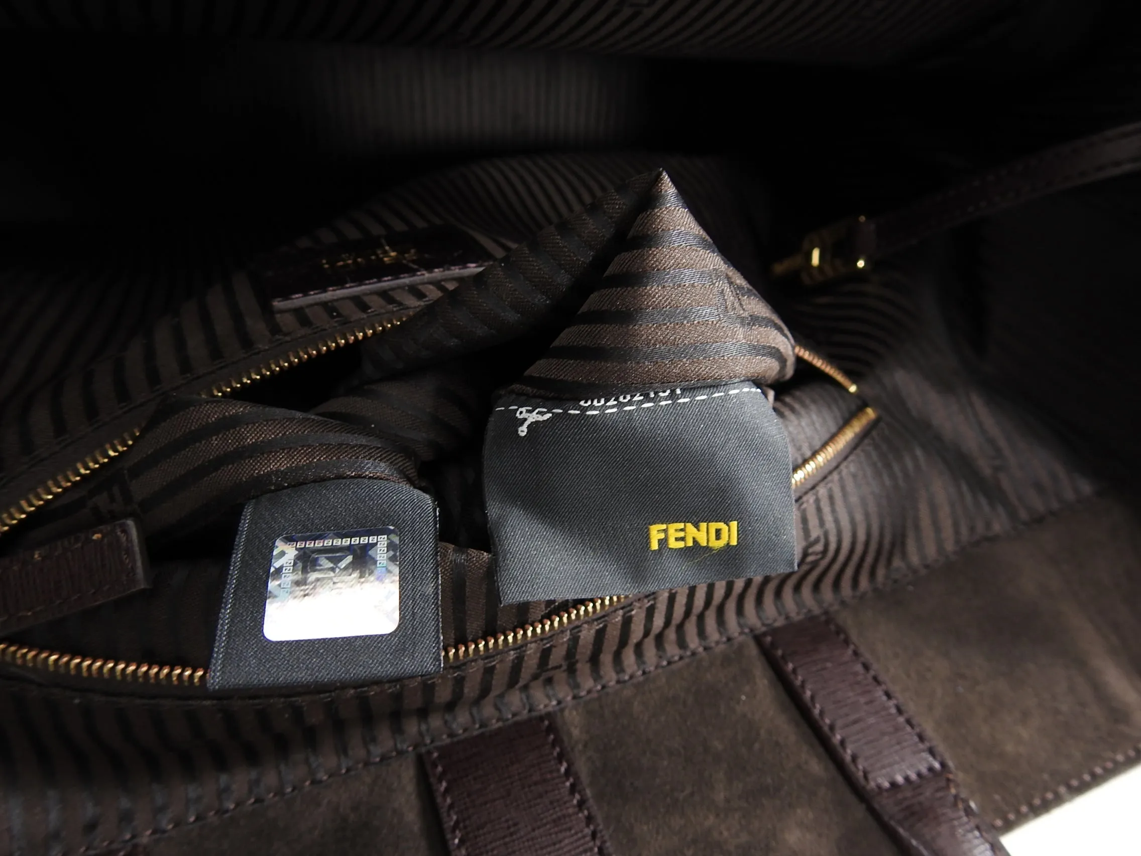 Fendi 2 Jours Large Brown Shopper Tote Bag