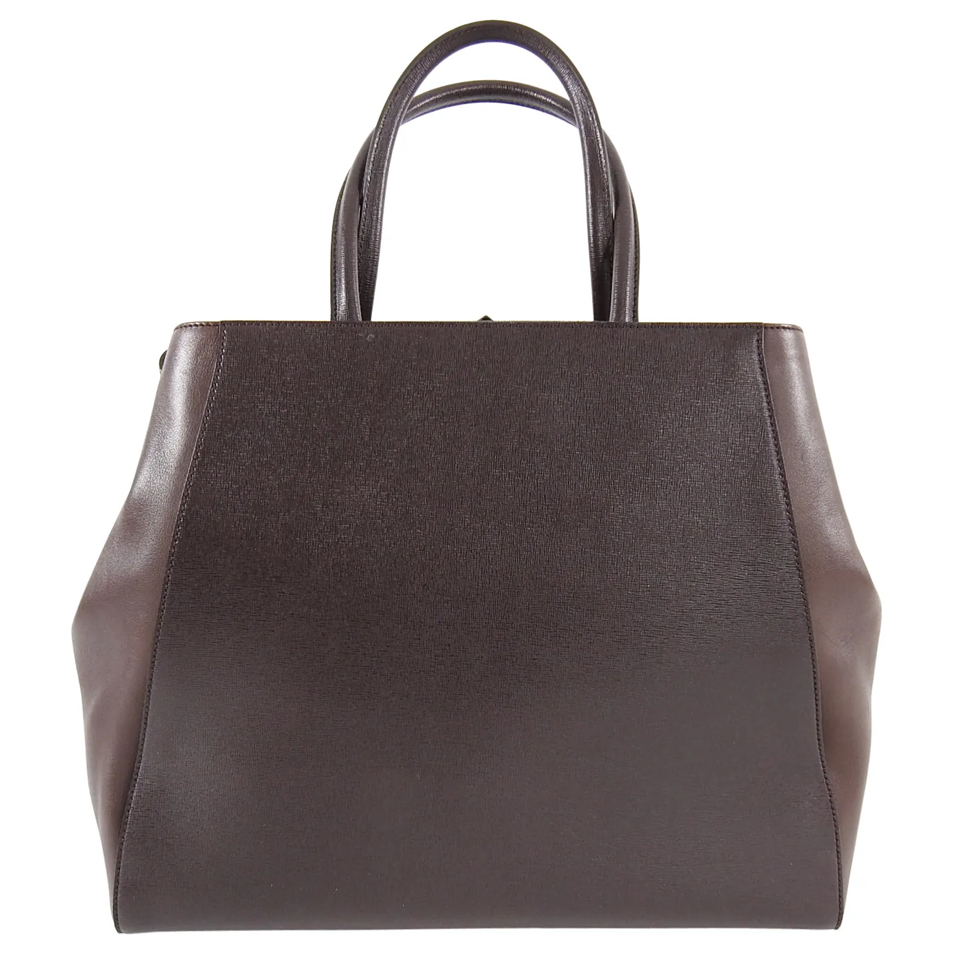 Fendi 2 Jours Large Brown Shopper Tote Bag