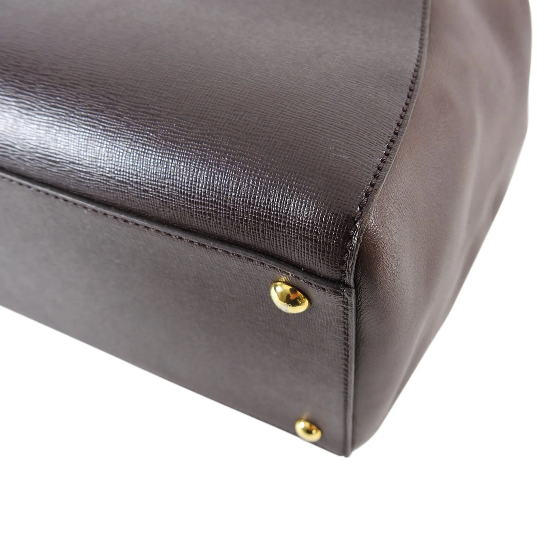 Fendi 2 Jours Large Brown Shopper Tote Bag