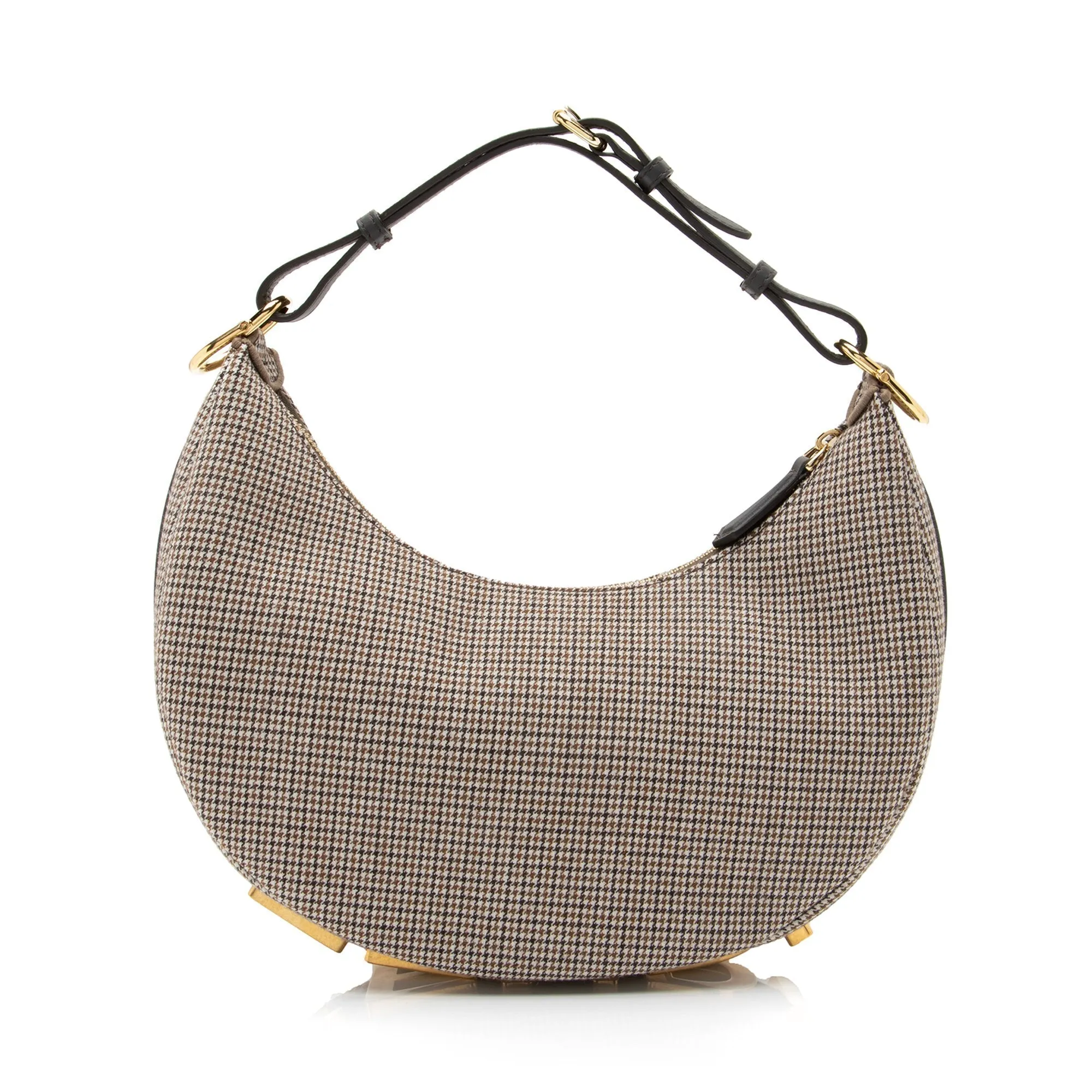 Fendi Fabric Small Fendigraphy Charm Hobo (SHF-23488)