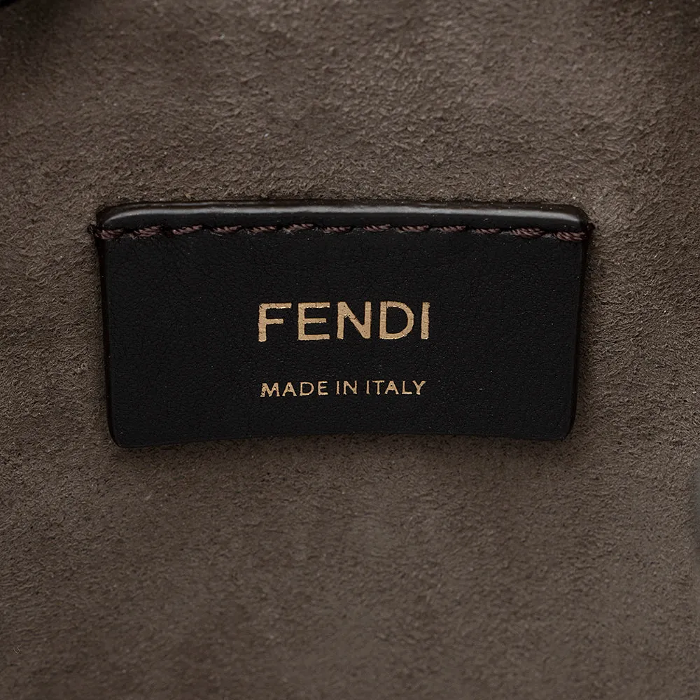 Fendi FF Embossed Calfskin Mon Tresor Mini Bucket Bag (SHF-18974)