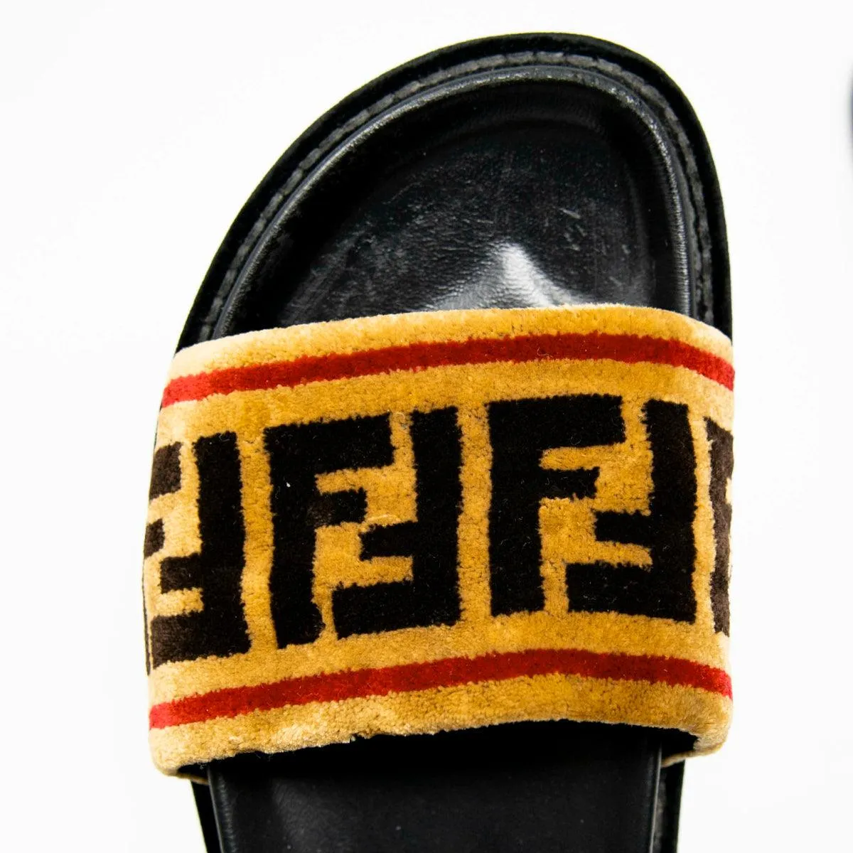 Fendi FF Velvet Forever Slides 36