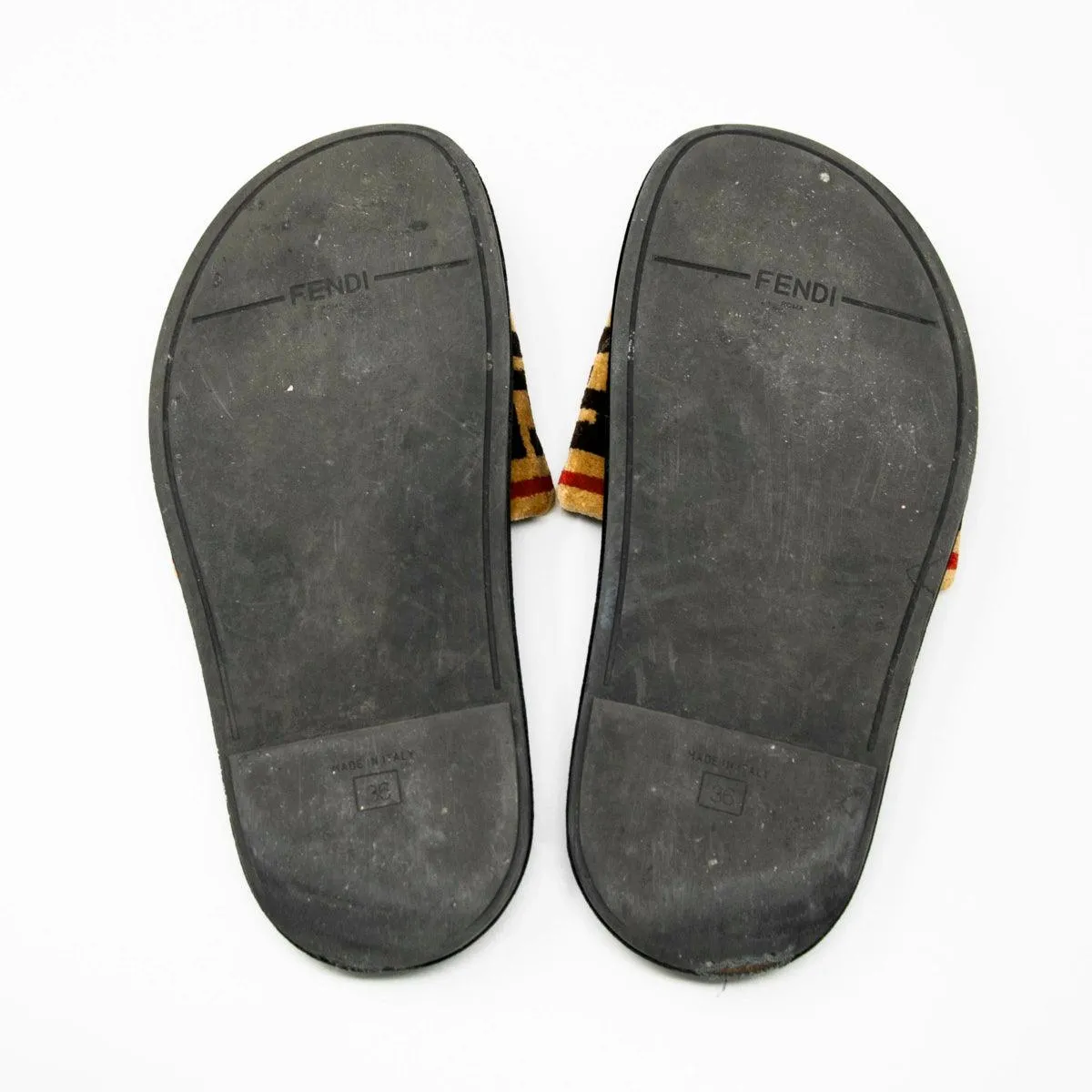 Fendi FF Velvet Forever Slides 36