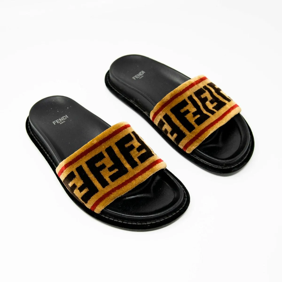 Fendi FF Velvet Forever Slides 36