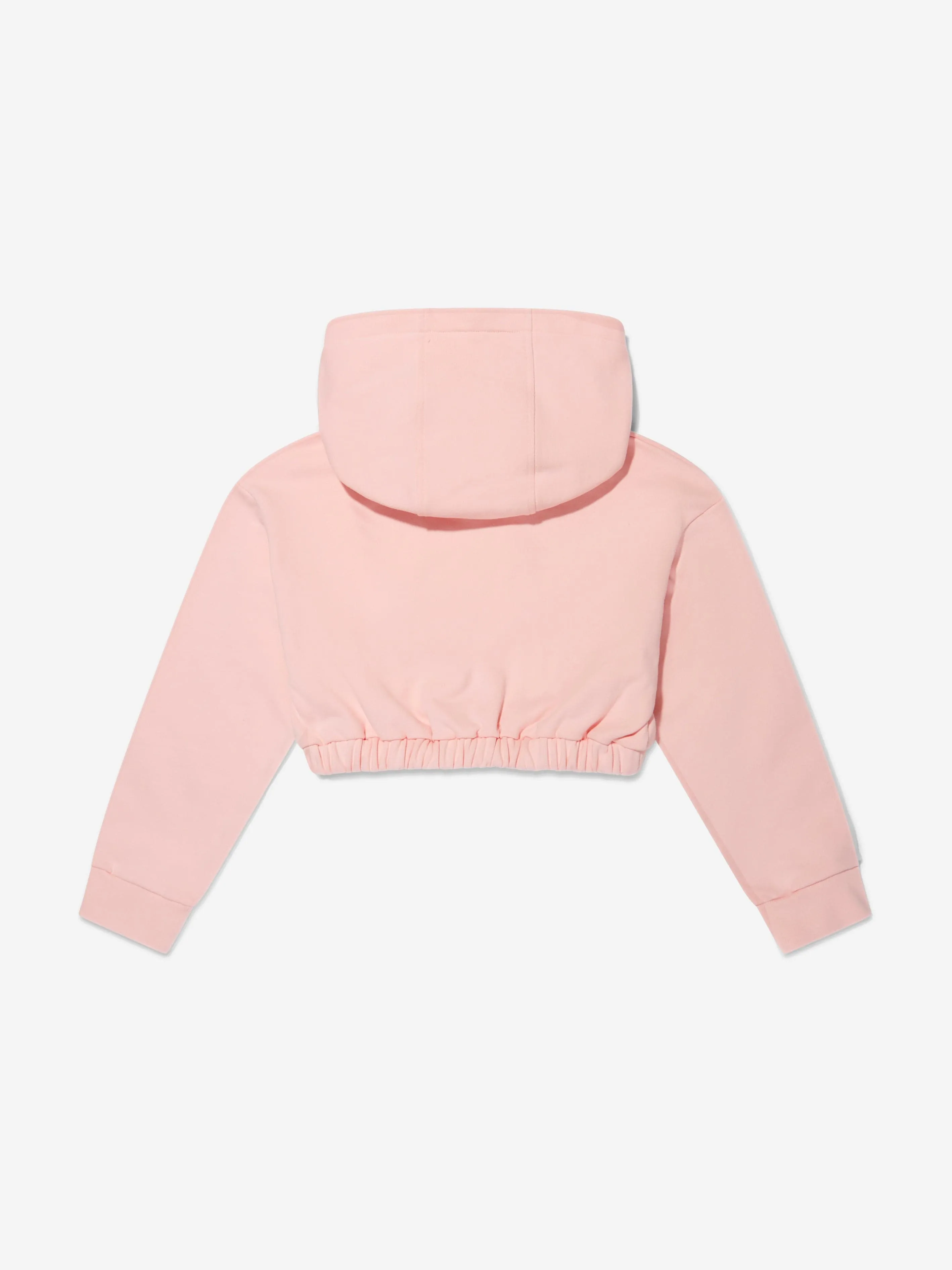 Fendi Girls Cotton Cropped Logo Hoodie