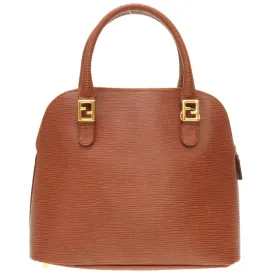 FENDI Leather Brown Hardware Handbag