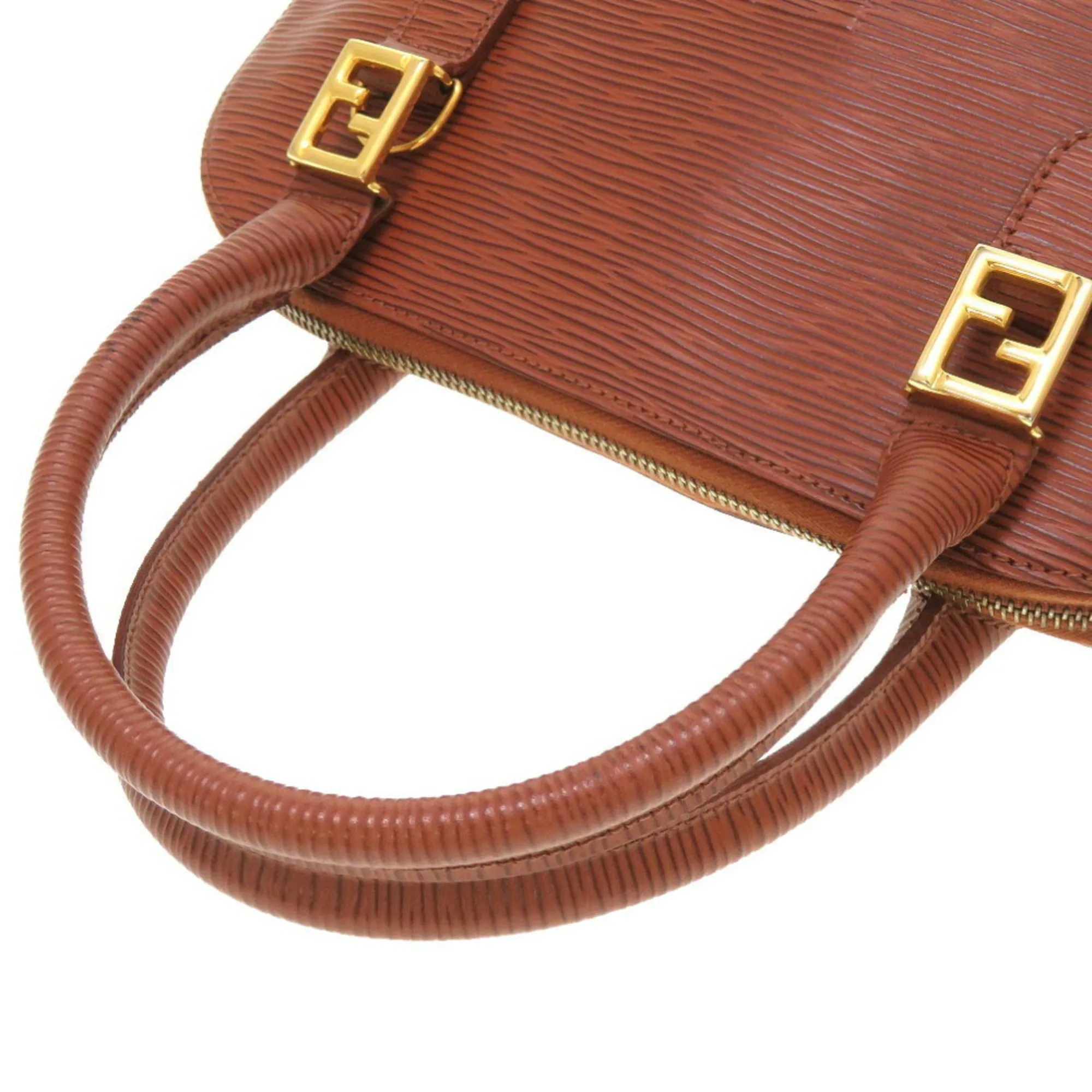 FENDI Leather Brown Hardware Handbag