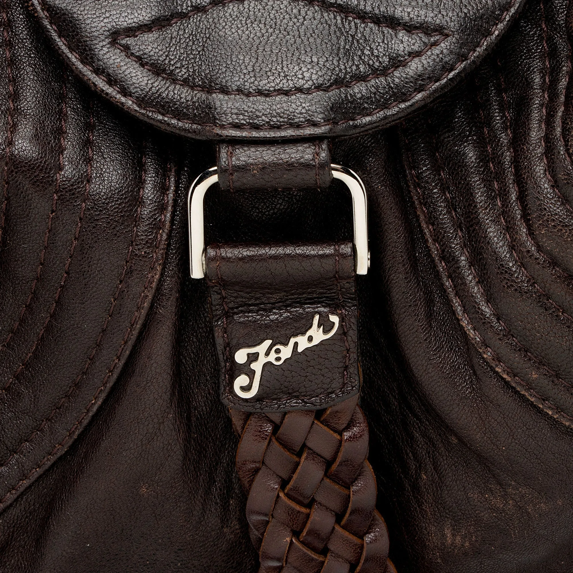 Fendi Leather Spy Baby Satchel (SHF-gPwLc8)