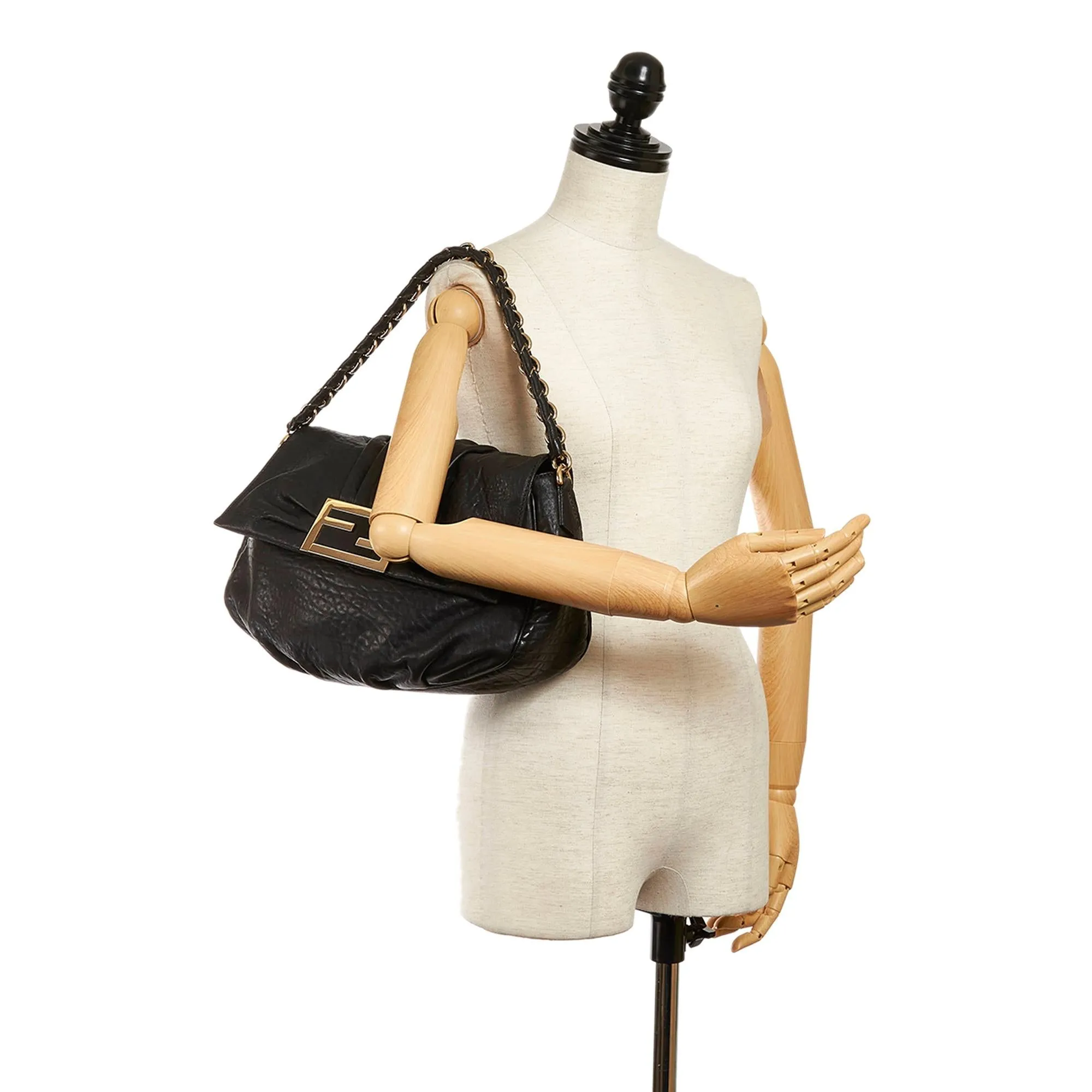 Fendi Mia Leather Shoulder Bag (SHG-30558)